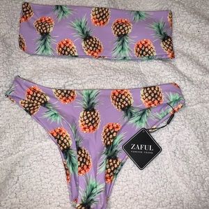 NEW! Pineapple print bikini set